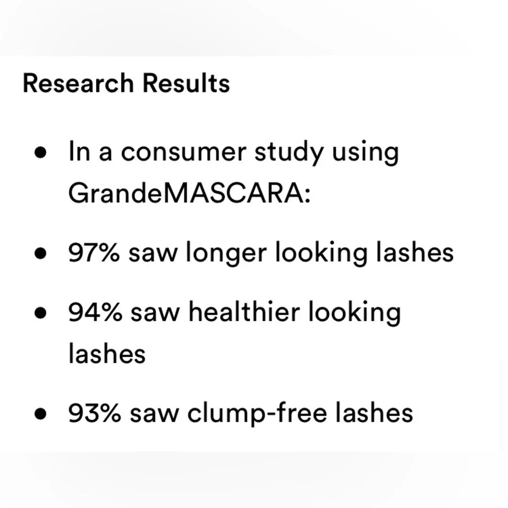 NIB Grande Mascara | Rich Black | Conditioning Peptide Mascara | Lash Extensions